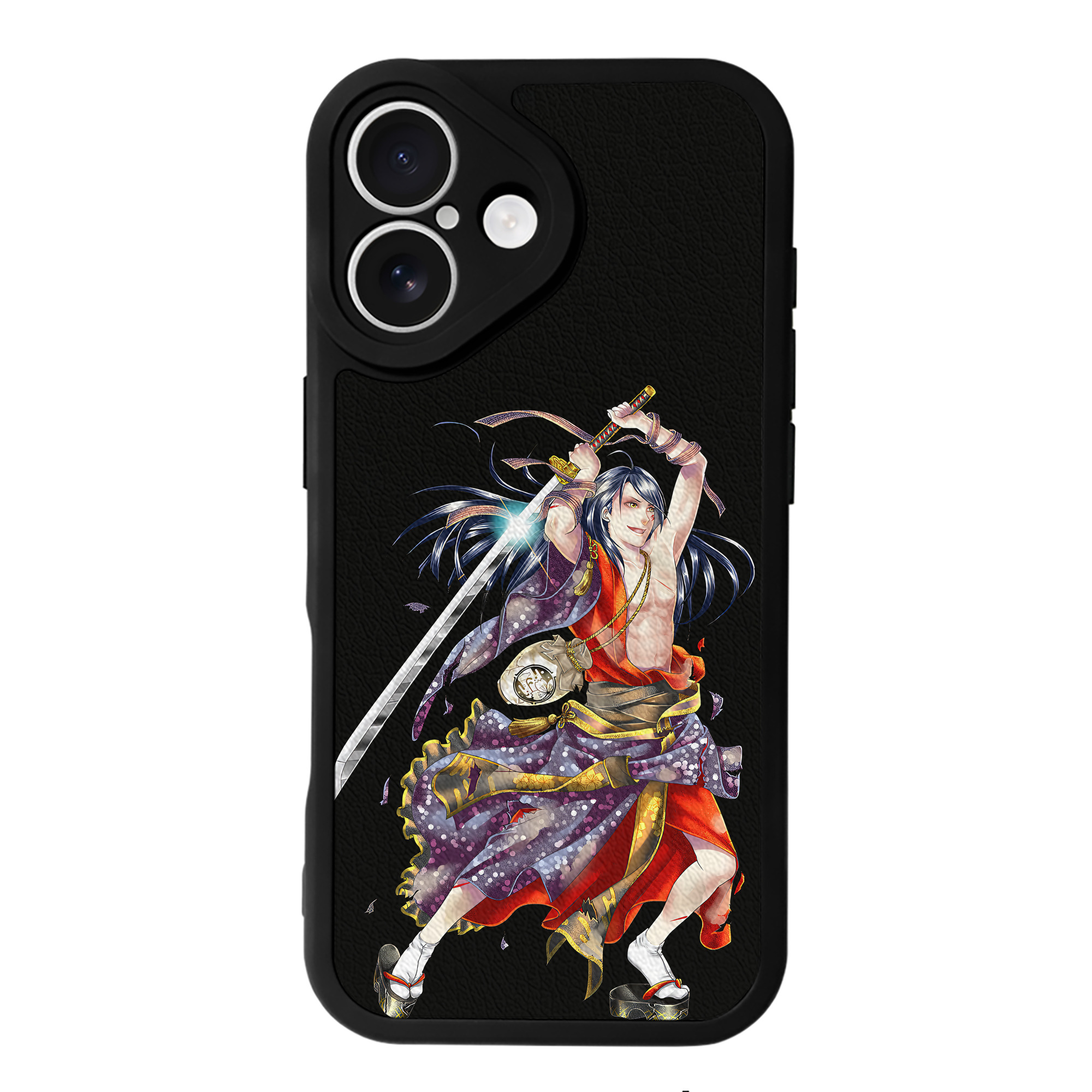 （画像用） 刀剣乱舞 Touken Ranbu 【iPhone 16シリーズ対応】シリコンスマホケース（レザー調） 材質：シリコン